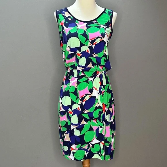 GAP colorful green navy pink soft and stretchy dress, XS. - Picture 7 of 8